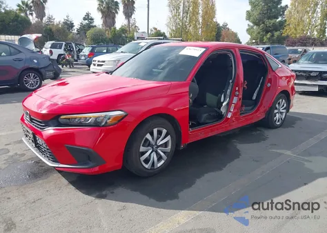 2022 Honda Civic Lx из США, поврежденный, VIN 2HGFE2F23NH544528